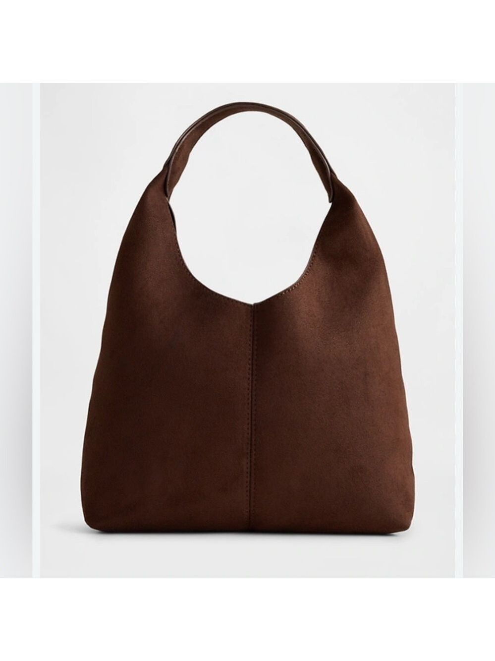 Gap Fall Chocolate Cake Mini Faux-Suede Shoulder Hobo Bag Purse